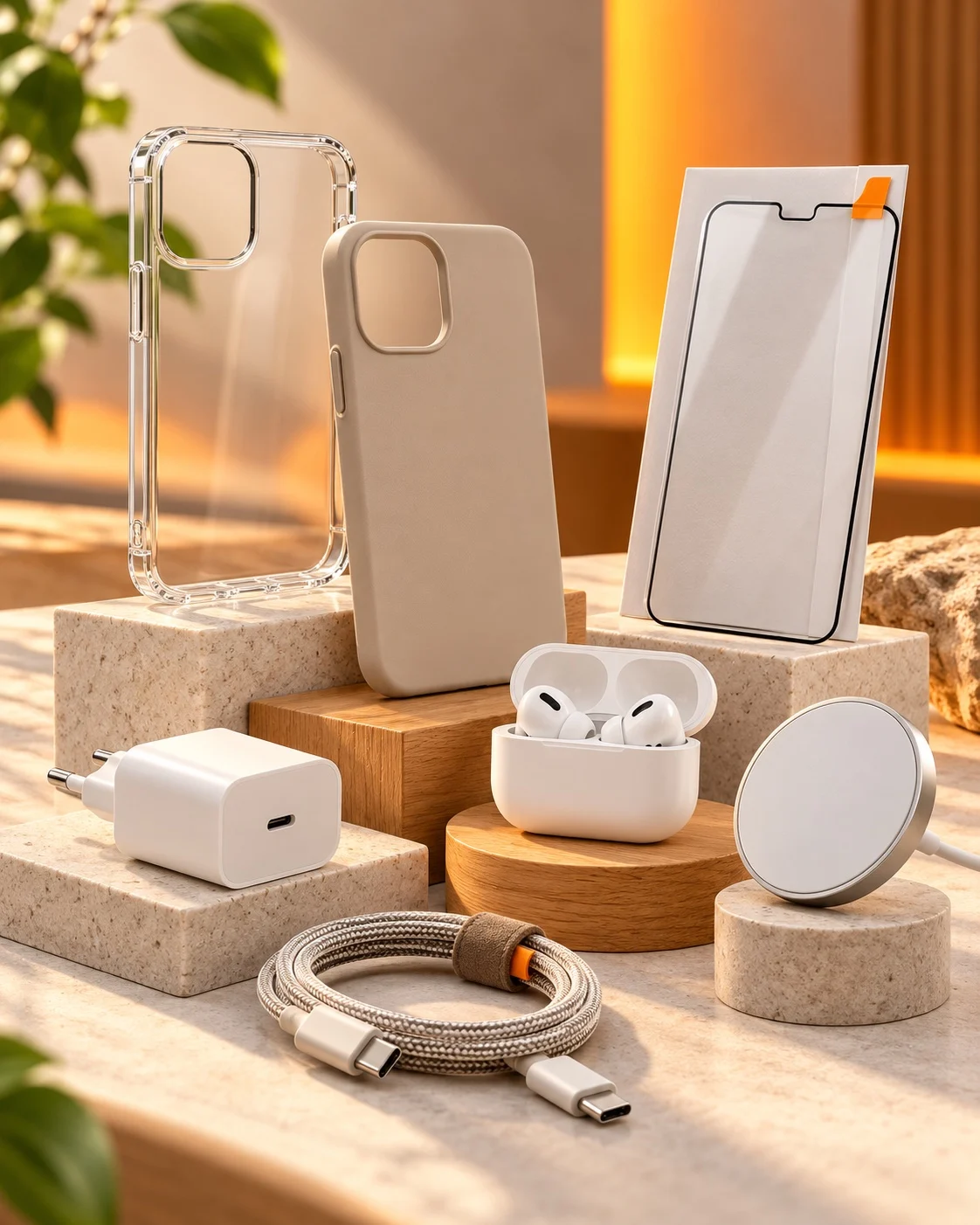 Handyzubehör: Hüllen, Schutzglas, Ladegerät, Kabel und Kopfhörer