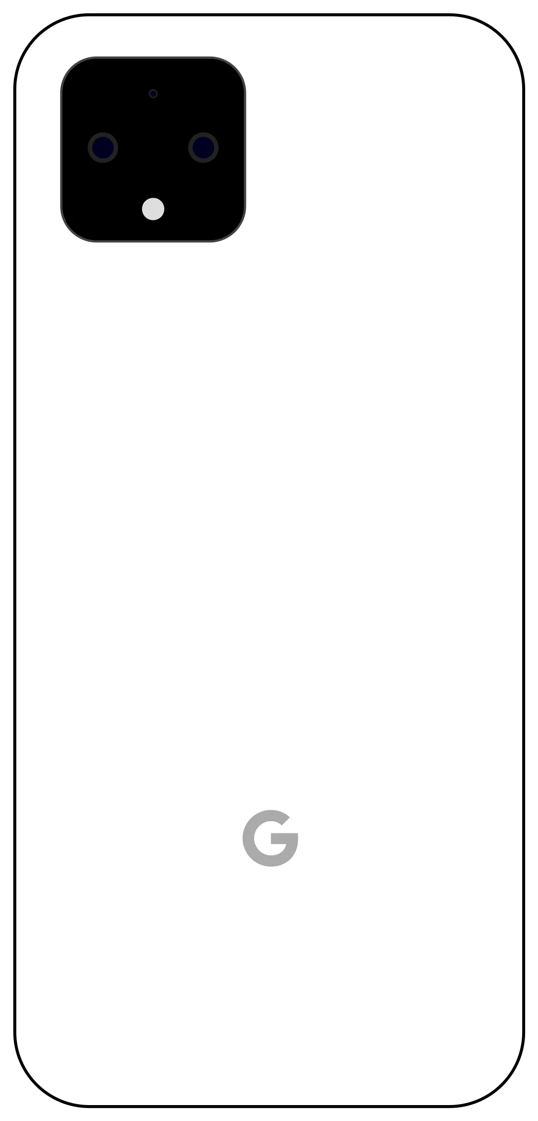 Google Pixel 4, Rückansicht