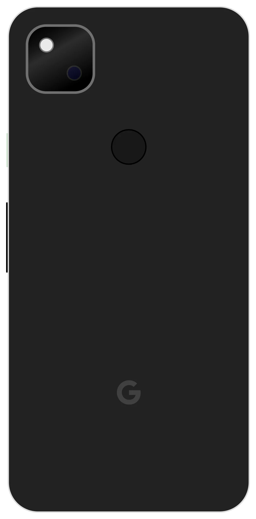 Google Pixel 4A, Rückansicht