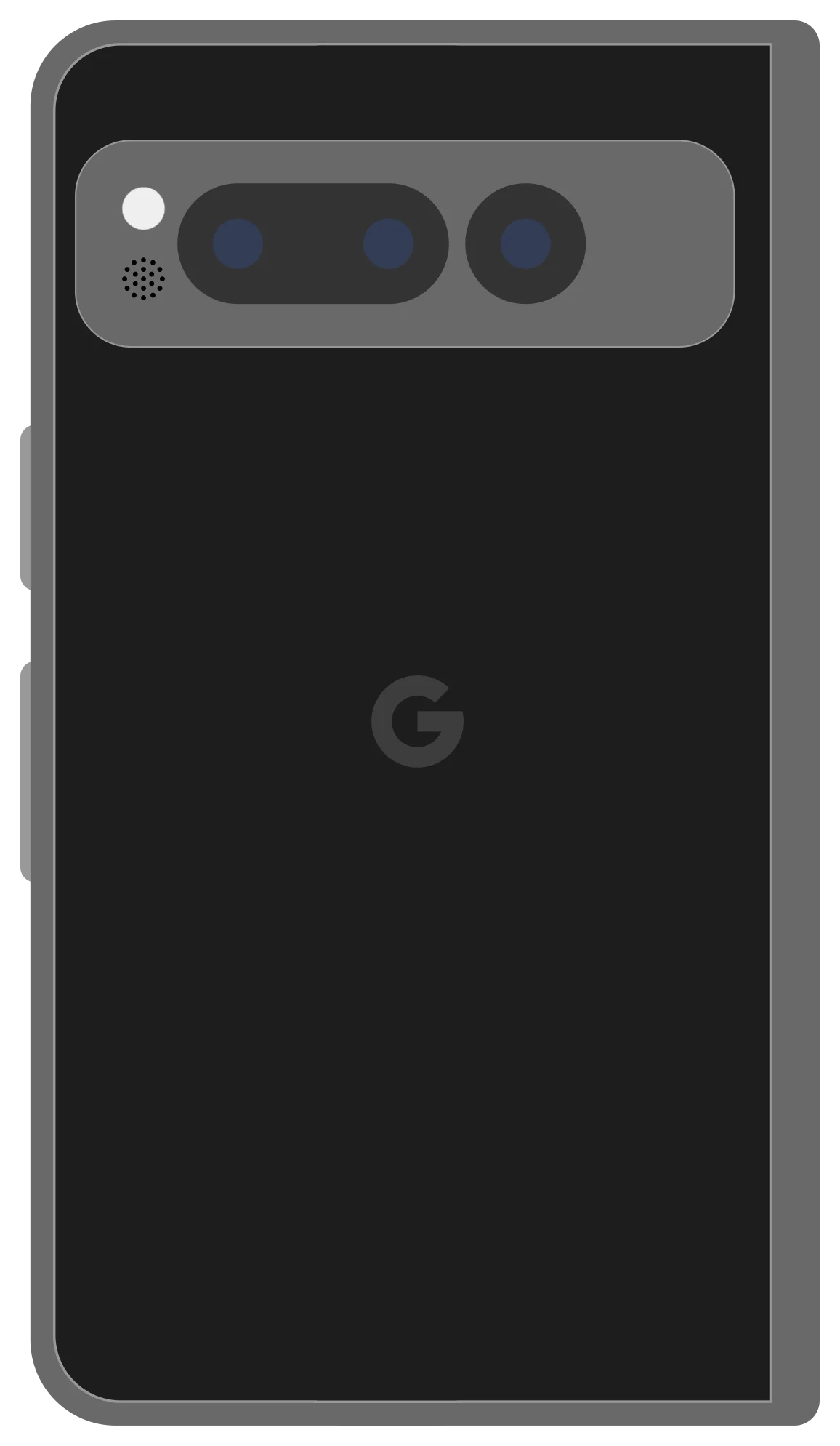 Google Pixel Fold, Rückansicht