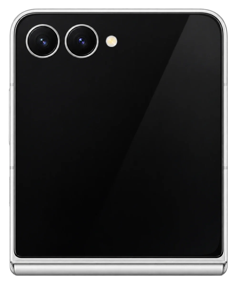 Galaxy Z Flip 7 FE, geschlossene Rückansicht